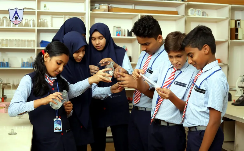 Learning together at Apex International School