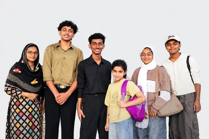 Edited group portrait of the Apex pupils featured in the school’s IT Fest achievement announcement