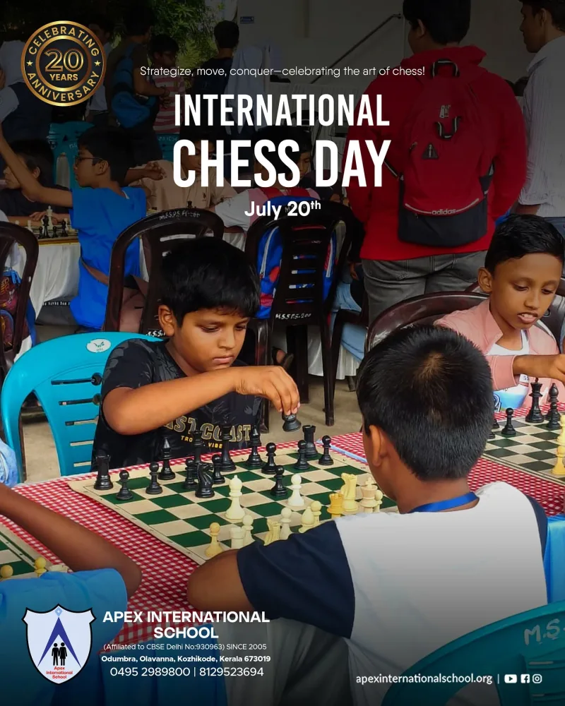 Chess activity at Apex International School